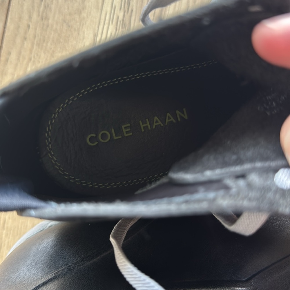 Cole Haan Nike Air Black and Gray High-Top Sneakers Men’s Size 10 - Picture 4 of 9